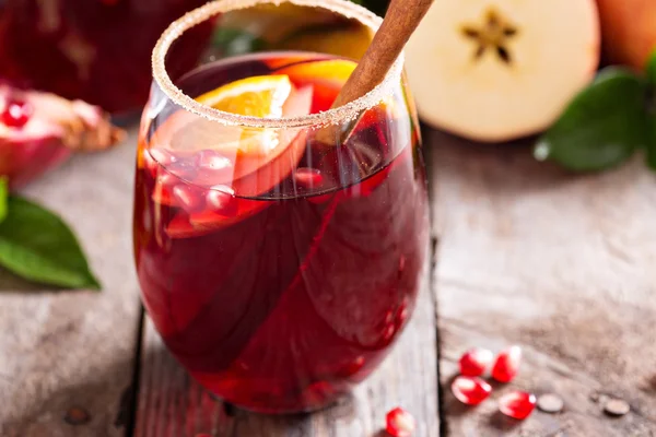 Fall and winter sangria — Stock Photo, Image