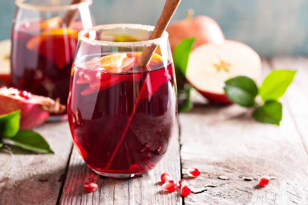 Fall and winter sangria — Stock Photo, Image