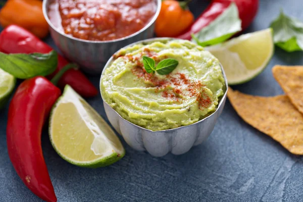Ingredienti della cucina messicana e guacamole — Foto Stock