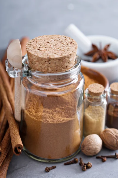 Homemade mix of spices in a jar — Stock Photo, Image