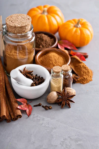 Homemade mix of spices in a jar — Stock Photo, Image