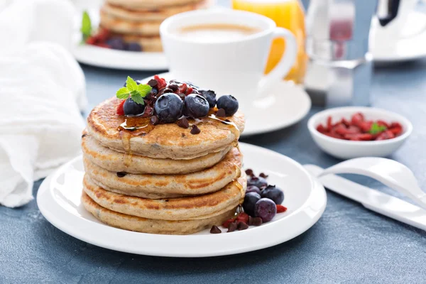 Panqueques de chocolate esponjosos — Foto de Stock