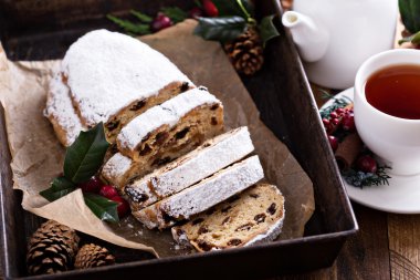 Noel stollen çay ile