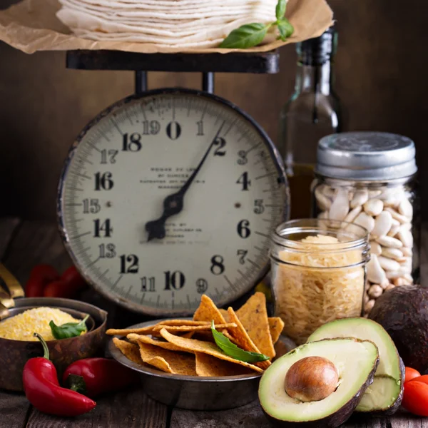 Bahan-bahan masakan meksiko — Stok Foto