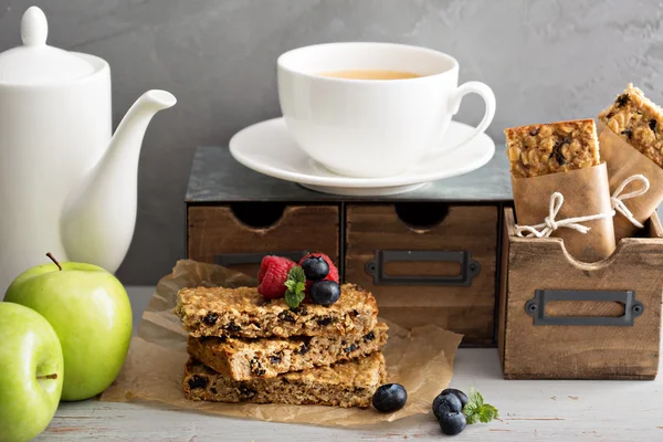 Granola bares para o pequeno-almoço para ir — Fotografia de Stock