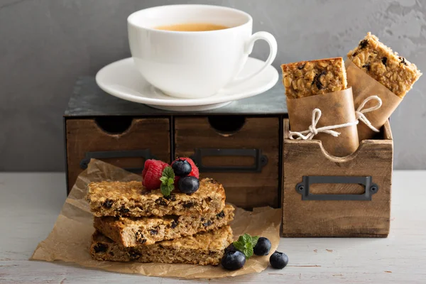 Granola barer för frukost gå — Stockfoto