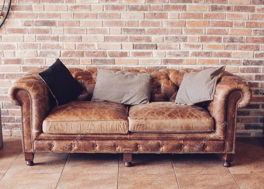 Vintage Style Of Interior Decoration The Leather Sofa Stock Photo By T N 06 110392420 Vintage Style Of Interior Decoration, Vintage Style Leather Sofa