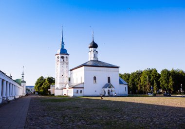 Kışın Suzdal Katedrali diriliş (Voskresensky). Golde