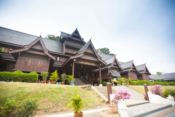 Replika melaka sultante paláce. Malacca. Malajsie — Stock fotografie