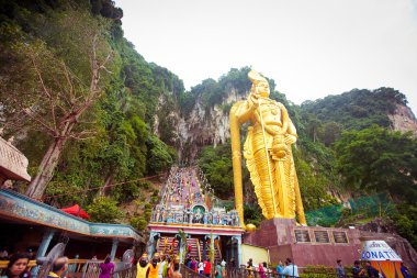 Batu mağaraları, Malezya - 18 Ocak 2014: Thaipusam Batu mağaraları tem