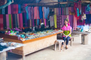 Mae Hong Son, Chiang Mai, Tayland - 21 Kasım 2013: tanımlanamayan 