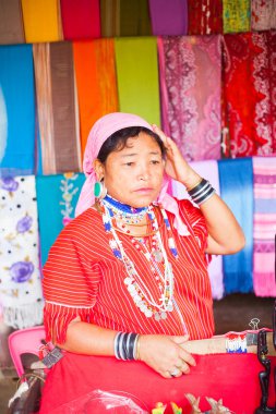 Mae Hong Son, Chiang Mai, Tayland - 21 Kasım 2013: tanımlanamayan 