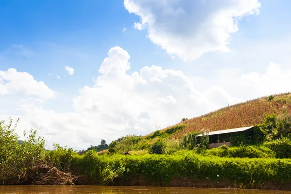 Paesaggio fluviale in Thailandia — Foto Stock