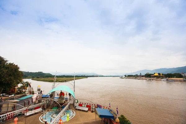 Gyllene triangeln - gränsen till Thailand, Burma och Laos — Stockfoto
