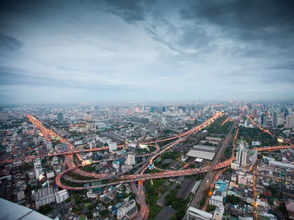 Bangkok ciudad por la noche —  Fotos de Stock