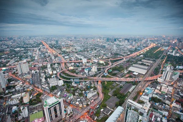 Bangkok stad bij nacht — Stockfoto