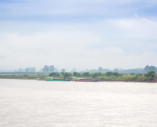 Rivière Mékong dans le lieu nommé Triangle d'Or — Photo