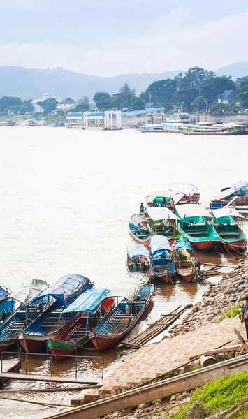 Mekongfloden på plats heter Golden Triangle — Stockfoto