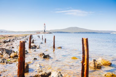 Deniz feneri Tokarevskaya koshka vane anemometre ile