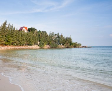 Tropikal deniz manzara görünümü