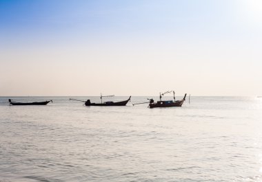Tropikal deniz manzara görünümü