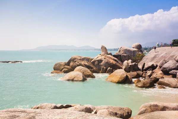 Hin ta und hin yai rocks (Großmutter und Großvater) in koh s — Stockfoto