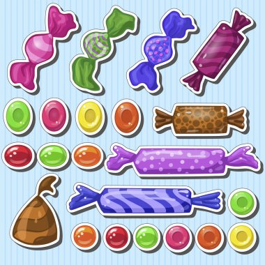 Farklı karikatür setleri.