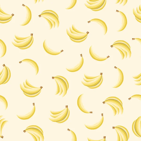 바나나를 곁들인 끈적끈적 무늬채우기 페이지 포장지 직물등에 수있다 일러스트 Eps — 스톡 벡터