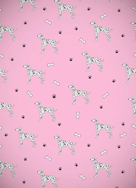 Tolle Grußkarte Mit Süßem Hund Dalmatiner Züchten Kann Für Tapeten — Stockvektor