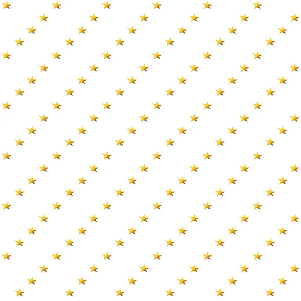 白を背景に金黄色の星の斜めの生とシームレスなシンプルな抽象パターン 表面のデザイン 塗りつぶし グリーティングカード 包装紙のために良い ベクターイラスト — ストックベクタ