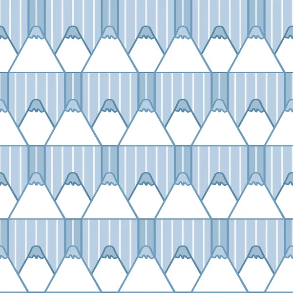无缝隙图案与可爱的卡通铅笔 矢量图解 适用于图案填充 表面设计 纺织品 包装纸和包装纸盖 — 图库矢量图片