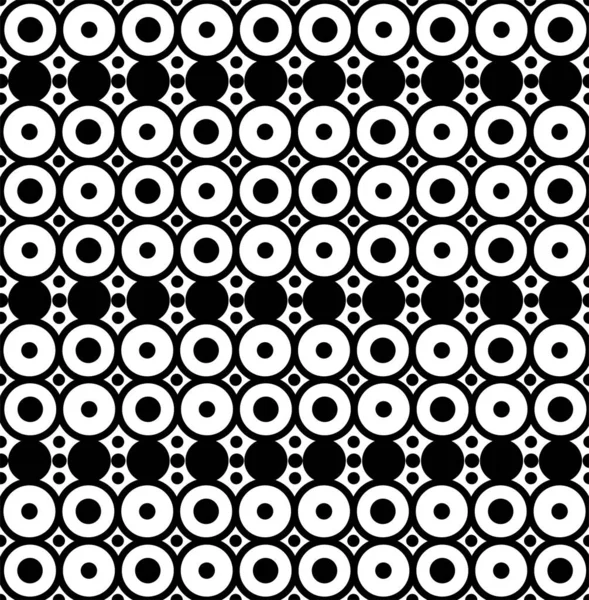 Векторный Бесшовный Шаблон Абстрактный Стильный Фон Геометрическая Текстура Кругами — стоковый вектор