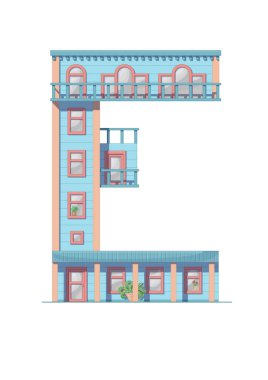 E harfi beyaz arka planda izole edilmiş. Dikey portre A4 sayfası. Yazdırılabilir.