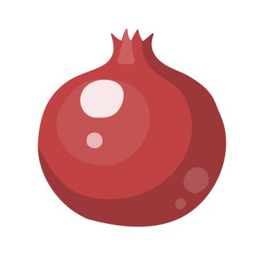 Garnet beyaz arka planda izole edilmiş. Çizgi film tarzı. Vektör illüstrasyonu