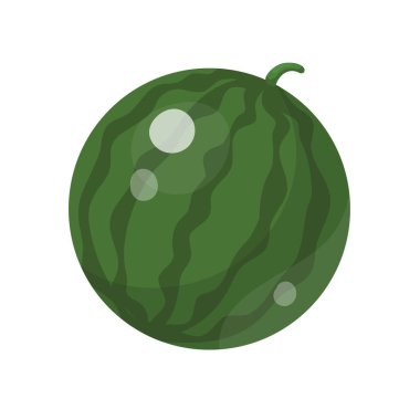 Beyaz arkaplanda karpuz izole edilmiş.