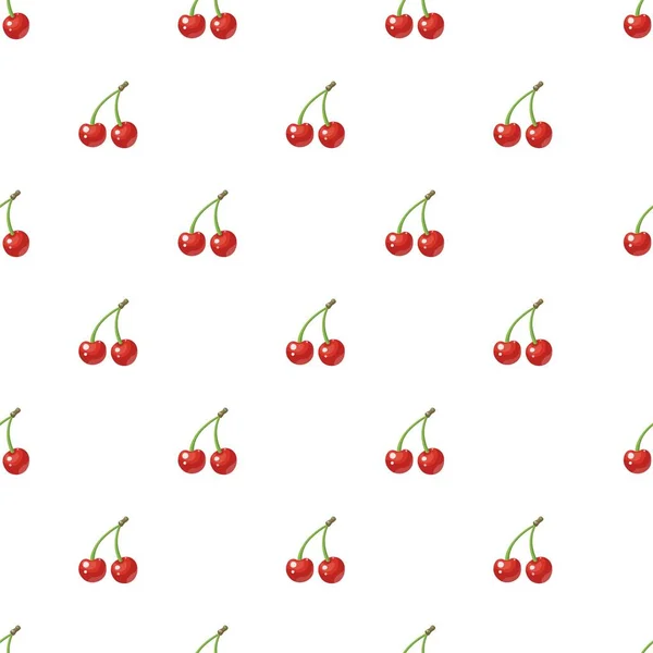 Cherry Seamless Pattern Vector Texture Textile Wrapping Wallpapers Other Surfaces Vector Graphics