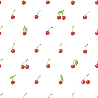 Kirazsız desen. Tekstil, ambalaj, duvar kağıtları ve diğer yüzeyler için vektör dokusu.