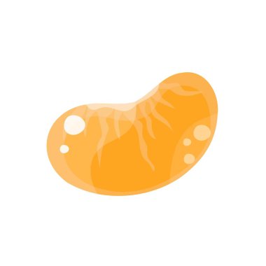 Mandalina, mandalina, mandalina beyaz arka planda izole edilmiş. Parçala, parçala. Citrus meyvesi. Vektör İllüstrasyonu