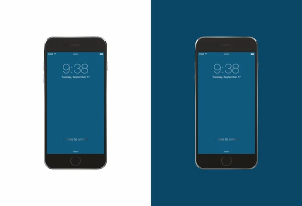 Teléfonos inteligentes similares a iphone — Vector de stock