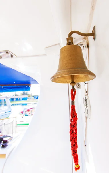 Yacht Bell com corda — Fotografia de Stock