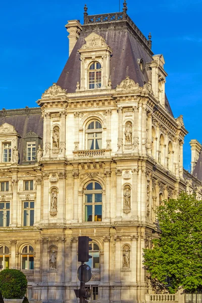 Office of Mayor of Paris - Hotel de Ville, France — Stock Photo, Image