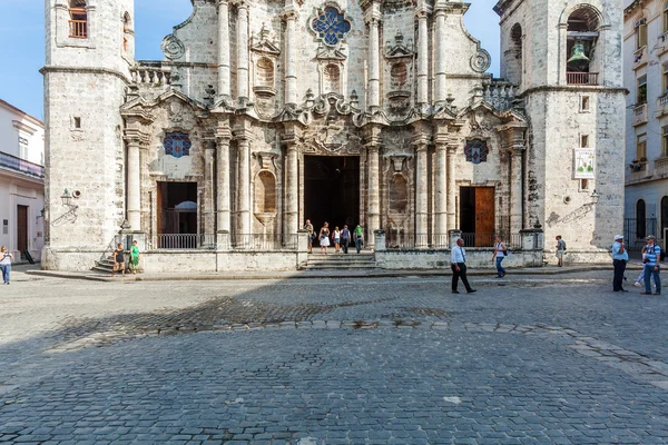 Havanna, Kuba-april 1, 2012: Cathedral of Jungfru Maria av Th — Stockfoto