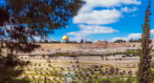 Mešita Al-Aqsa v den, Jeruzalém, Izrael — Stock fotografie