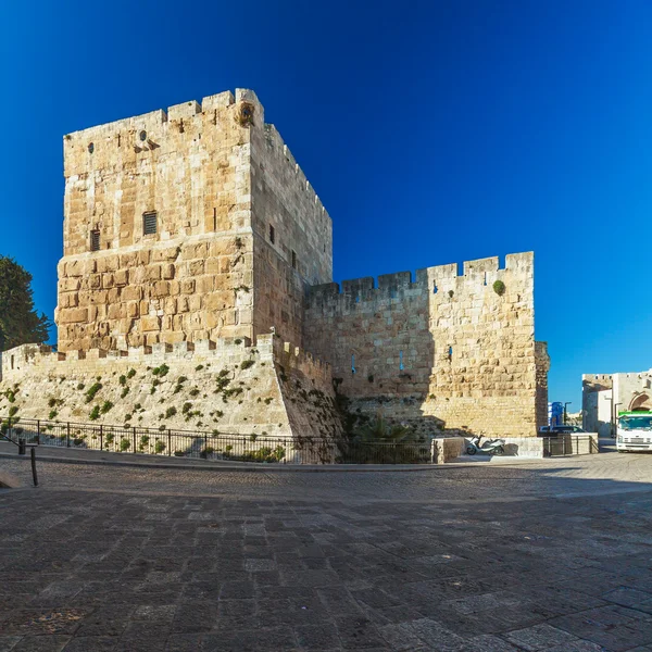 Antická Citadela uvnitř staré město Jeruzalém — Stock fotografie