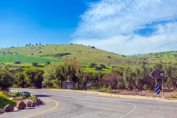 Paisagem em torno do mar da Galileia - Lago Kinneret — Fotografia de Stock