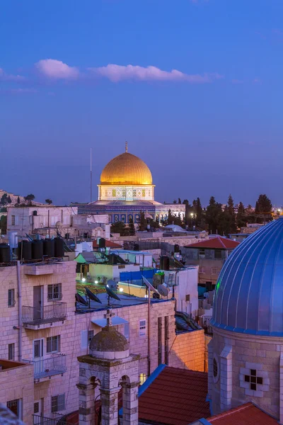 Jerusalén Ciudad Vieja de Noche, Israel —  Fotos de Stock