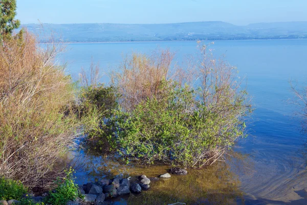 Landscape of Kinneret Lake - Galilee Sea — Stock Photo, Image