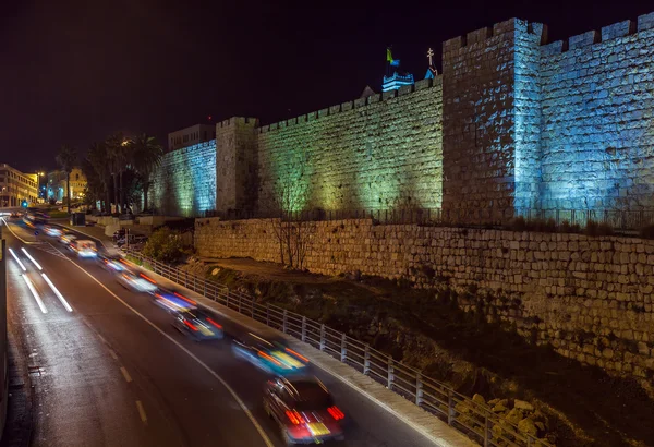 Murs de la ville antique, Jérusalem, Israël — Photo