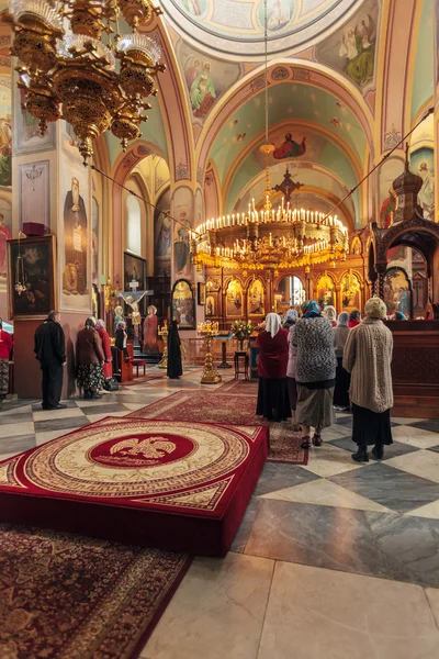 GERUSALEMME, ISRAELE - 15 FEBBRAIO 2013: Partecipazione dei cristiani — Foto Stock