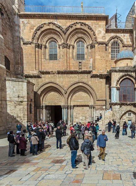 Jeruzalém, Izrael-15. února 2013: těžká doprava turistů — Stock fotografie